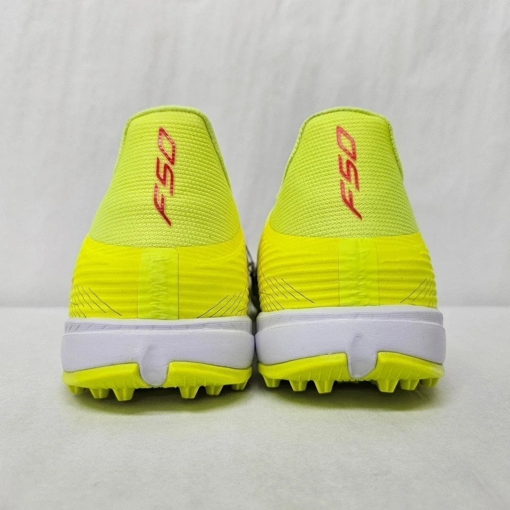 Adidas‎ F50 League TF Turf Soccer Cleats JR8978 Solar Yellow Black Men Size 11.5